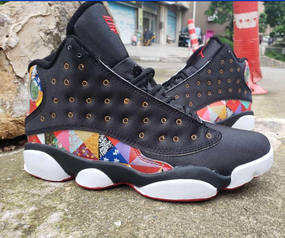 Air Jordan 13 CNY of Pig Black Colorful Shoes - Click Image to Close